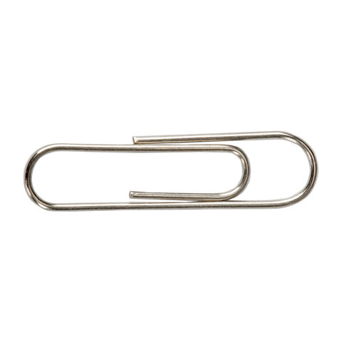 Скрепки STAFF, 28 мм, никелированные, 100 шт., в картонной коробке, 226758