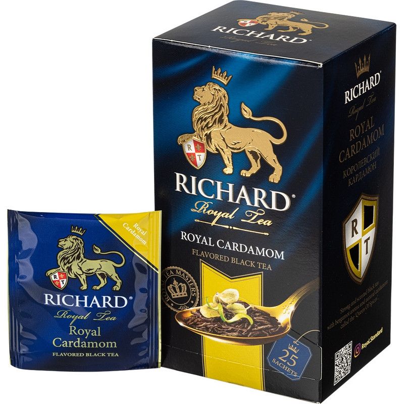 Чай Richard Royal Cardamom черн., 25 пак 12403 Чай Richard Royal Cardamom черн., 25 пак 12403