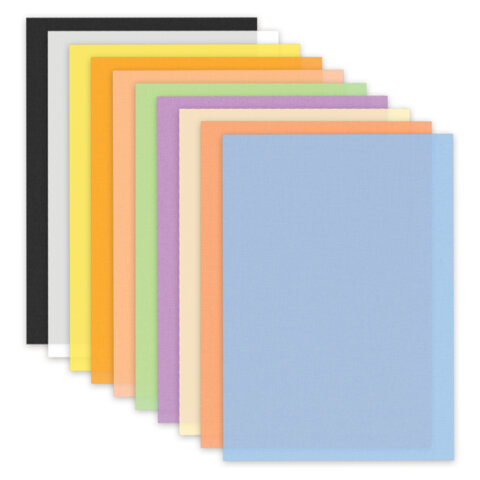 Цветная бумага ТИШЬЮ 17 г/м2, А4 (210х297 мм), 20 листов, 10 цветов пастель, в