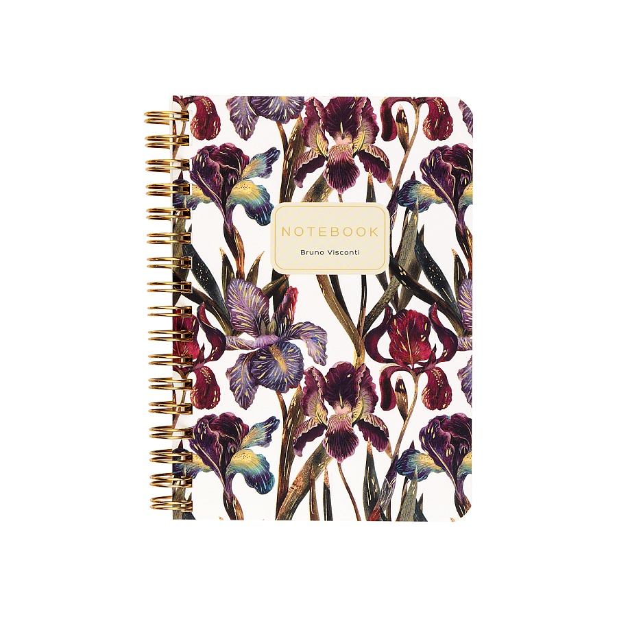 ТЕТРАДЬ НА ГРЕБНЕ А6 Bruno Visconti "FLORA.ИРИСЫ" 60л. клетка ТЕТРАДЬ НА ГРЕБНЕ А6 Bruno Visconti "FLORA.ИРИСЫ" 60л. клетка
