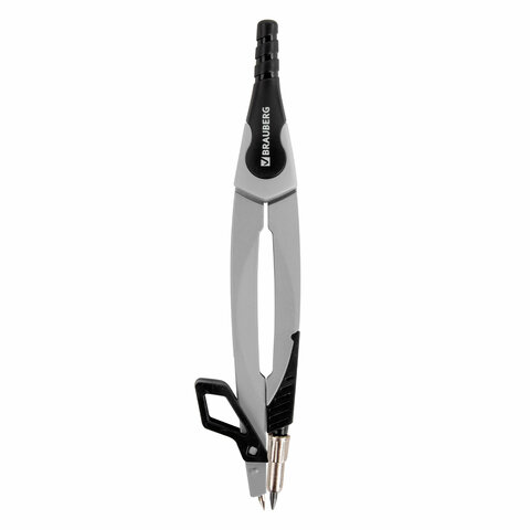 Готовальня BRAUBERG ULTRA, 4 предмета: циркуль 135 мм, запасные грифели,