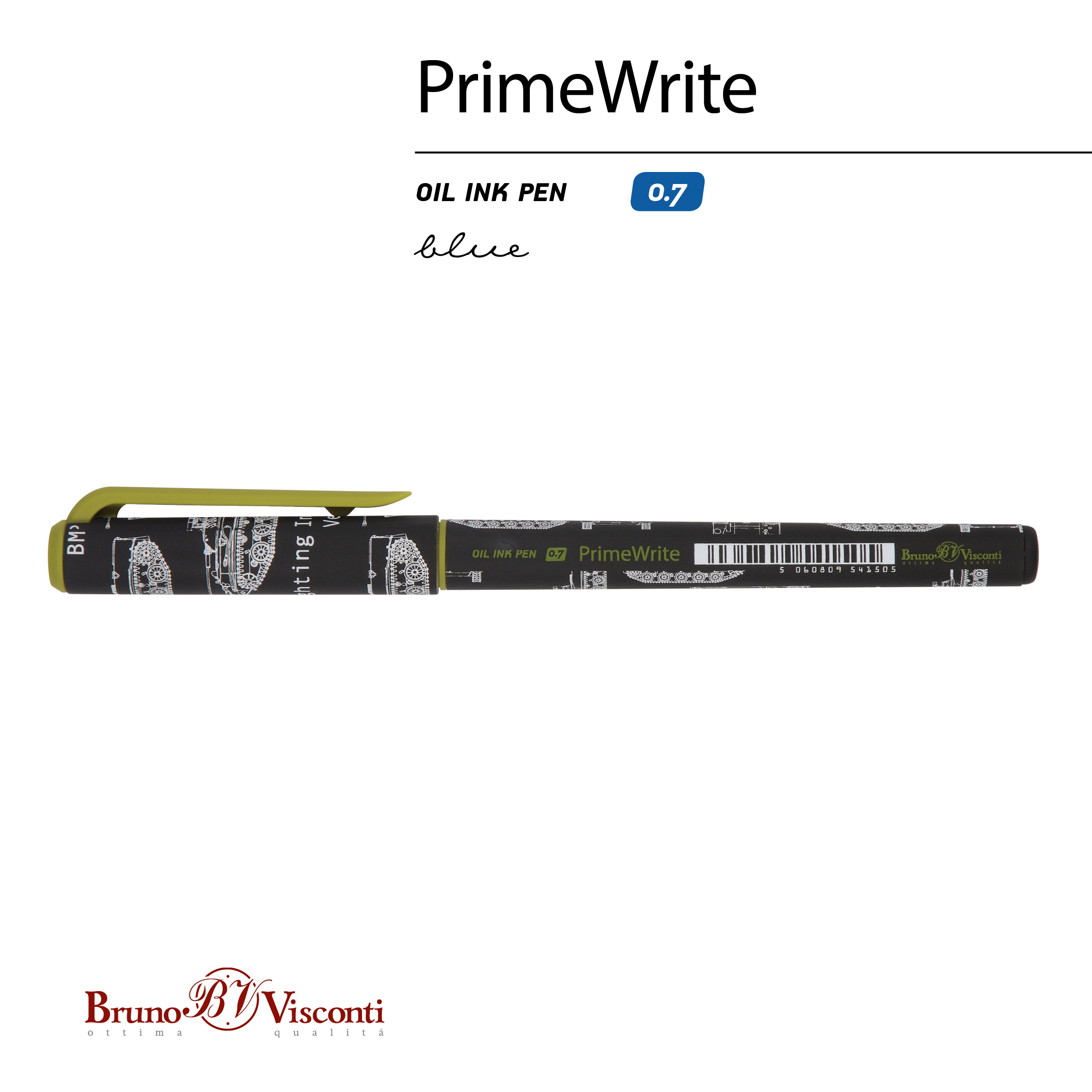 РУЧКА "PrimeWrite. Чертежи. Танк" С ЧЕРНИЛАМИ НА МАСЛЯНОЙ ОСНОВЕ, 0.7 РУЧКА "PrimeWrite. Чертежи. Танк" С ЧЕРНИЛАМИ НА МАСЛЯНОЙ ОСНОВЕ, 0.7
