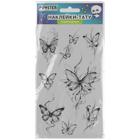 Наклейки-тату переводные "Цветные", 20,5х10 см, ассорти 12 видов, Наклейки-тату переводные "Цветные", 20,5х10 см, ассорти 12 видов,