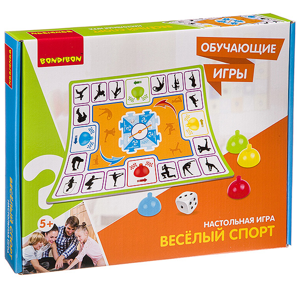 Обучающие игры Bondibon Настольная игра «ВЕСЕЛЫЙ СПОРТ», BOX 35?29?4,5 см Обучающие игры Bondibon Настольная игра «ВЕСЕЛЫЙ СПОРТ», BOX 35?29?4,5 см