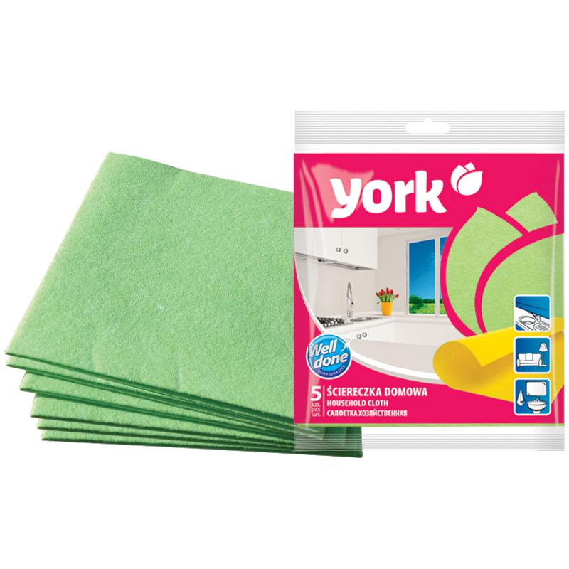Салфетка универсальная,"YORK", вискоза, 38*30см, 5шт/упак: 20020 штр.: Салфетка универсальная,"YORK", вискоза, 38*30см, 5шт/упак: 20020 штр.: