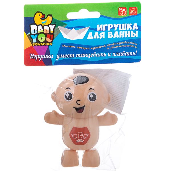Игр. пласт. завод. для купания Bondibon, Карапуз, танцует, плавает, pvc, арт. Игр. пласт. завод. для купания Bondibon, Карапуз, танцует, плавает, pvc, арт.