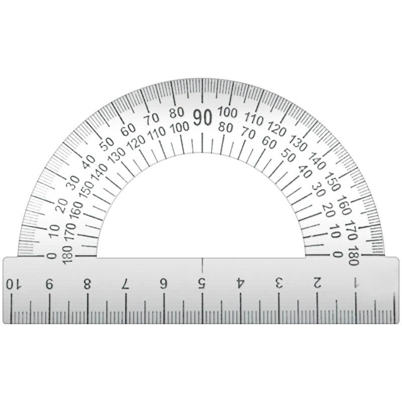 Транспортир 10см, 180°, металл. ТС-10: ТС-10-532 штр.: 4607692424235 Транспортир 10см, 180°, металл. ТС-10: ТС-10-532 штр.: 4607692424235