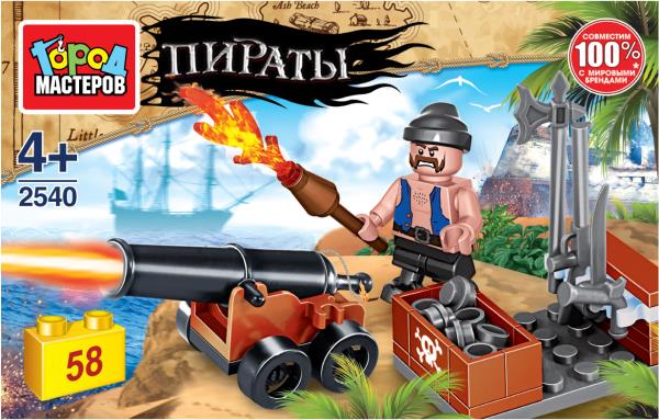 Конструктор пираты, 58 дет Город мастеров Конструктор пираты, 58 дет Город мастеров