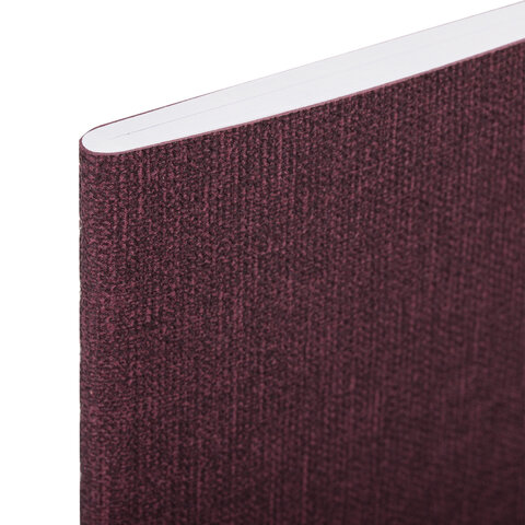 Тетрадь 48 л. в клетку обложка кожзам под рогожку, сшивка, A5 (147х210мм), Тетрадь 48 л. в клетку обложка кожзам под рогожку, сшивка, A5 (147х210мм),