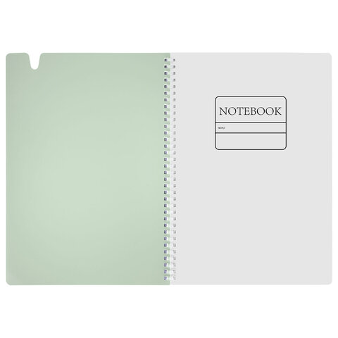 Тетрадь обложка пластик, А4 80 л., гребень мягкий, вырубка для ручки, клетка, Тетрадь обложка пластик, А4 80 л., гребень мягкий, вырубка для ручки, клетка,