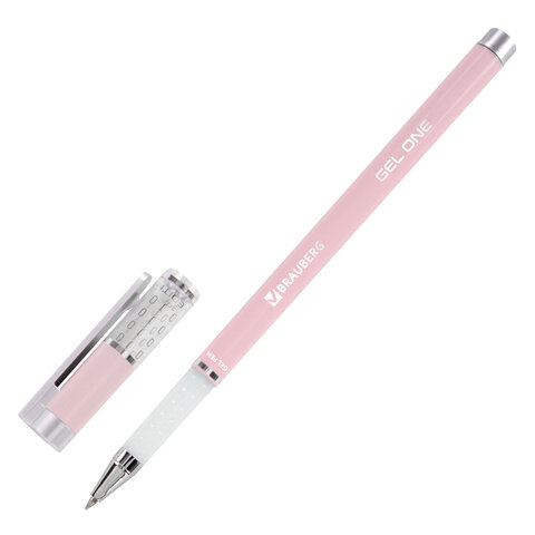 Ручка гелевая BRAUBERG "GEL ONE PASTEL", ЧЕРНАЯ, корпус ассорти, узел Ручка гелевая BRAUBERG "GEL ONE PASTEL", ЧЕРНАЯ, корпус ассорти, узел