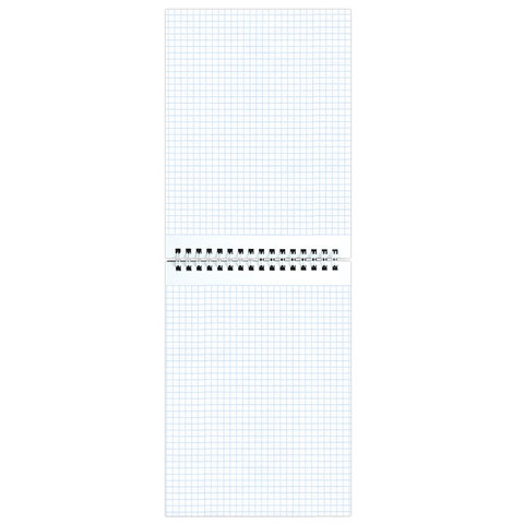 Блокнот А5 146х205 мм, 80 л., гребень, картон, подложка, клетка, ОФИСМАГ,