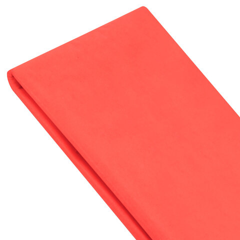 Цветная бумага ТИШЬЮ 17 г/м2, 50х66 см, 50 листов, коралловый цвет, ЗОЛОТАЯ