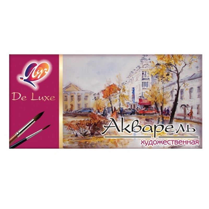 Краски акварельные Луч Люкс 24 цв., б/кисти, 14С 1039-08 Краски акварельные Луч Люкс 24 цв., б/кисти, 14С 1039-08