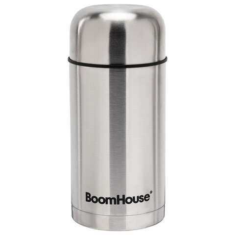 Термос 1 л для еды/напитков с широким горлом, BOOMHOUSE (БумХаус) WIDE,