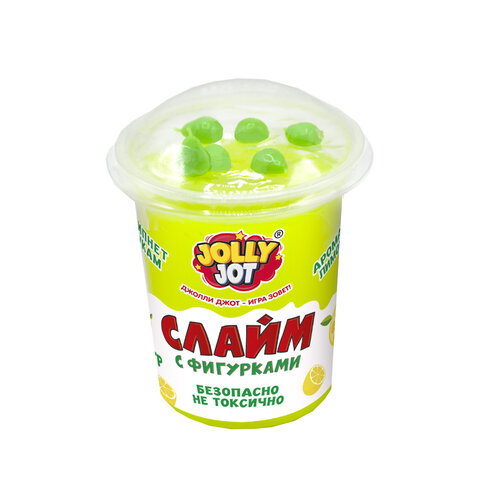 Слайм с фигурками, вкусняшки, 200 г, НАБОР 6 шт., JOLLY JOT (ДЖОЛЛИ ДЖОТ),