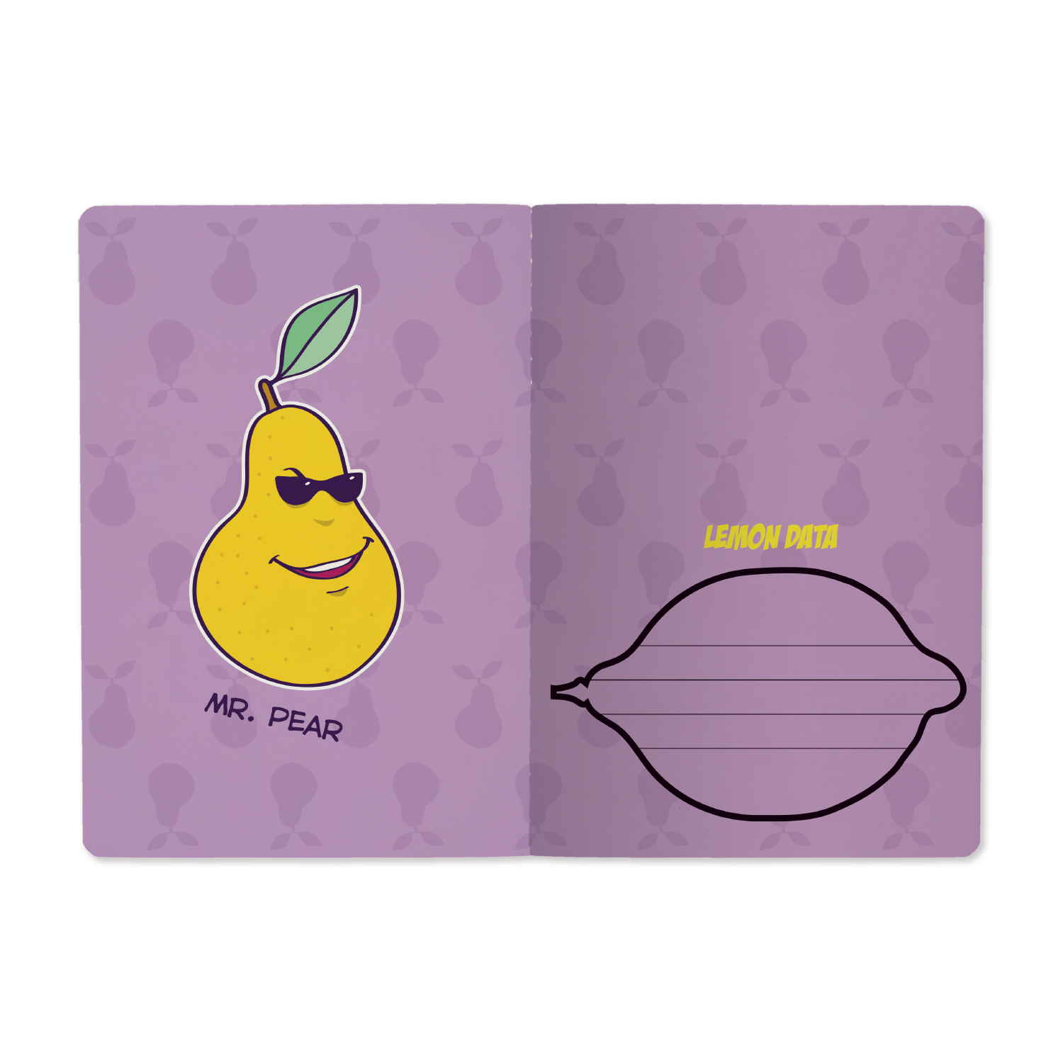 ТЕТРАДЬ А5, Bruno Visconti "MR.LEMON" 40л. клетка