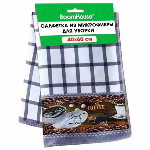 Салфетка из МИКРОФИБРЫ универсальная, 40х60 см, фиолетовая клетка, орнамент, 240 Салфетка из МИКРОФИБРЫ универсальная, 40х60 см, фиолетовая клетка, орнамент, 240