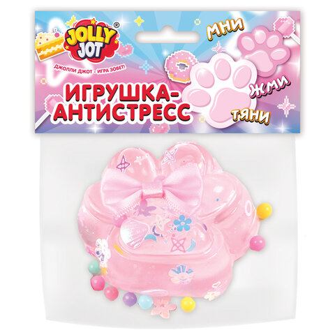 Игрушка-антистресс "ПРОЗРАЧНАЯ ЛАПКА", 7 см, дисплей, JOLLY JOT
