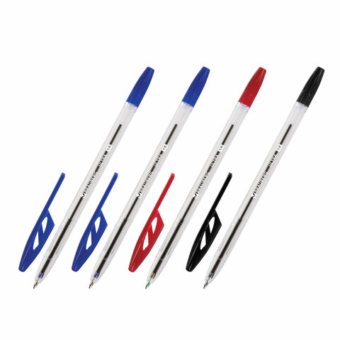 Ручки шариковые BRAUBERG "ULTRA", НАБОР 4 штуки (2 синих, 1 черная, 1