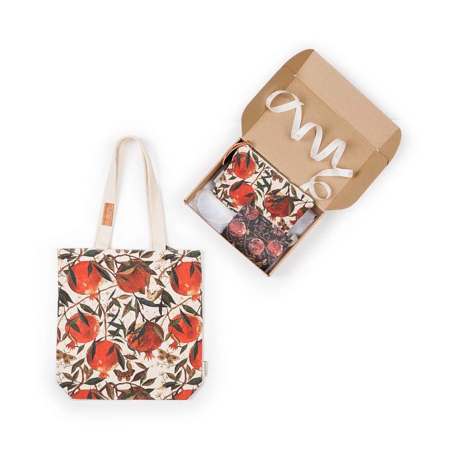 НАБОР ПОДАРОЧНЫЙ "FLORA. ГРАНАТ" (ШОППЕР И КОСМЕТИЧКА M) НАБОР ПОДАРОЧНЫЙ "FLORA. ГРАНАТ" (ШОППЕР И КОСМЕТИЧКА M)