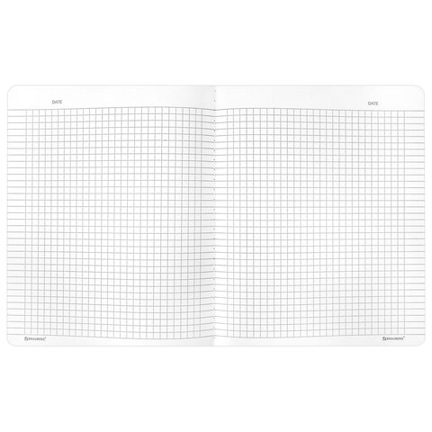 Тетрадь А5 96 л. BRAUBERG, на сшивке с корешком, клетка, обложка картон, Тетрадь А5 96 л. BRAUBERG, на сшивке с корешком, клетка, обложка картон,