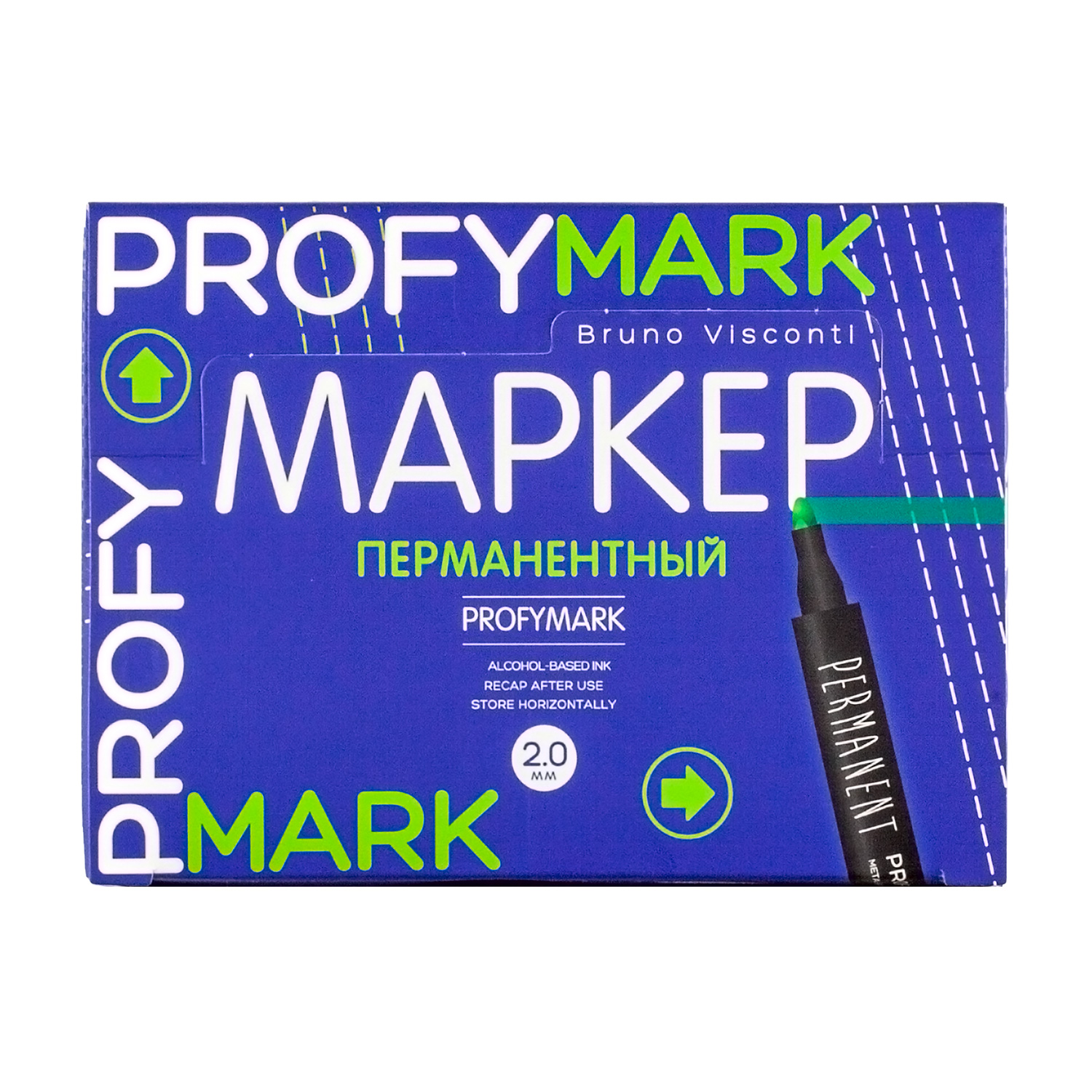 МАРКЕР ПЕРМАНЕНТНЫЙ "PROFYMARK", ЗЕЛЕНЫЙ