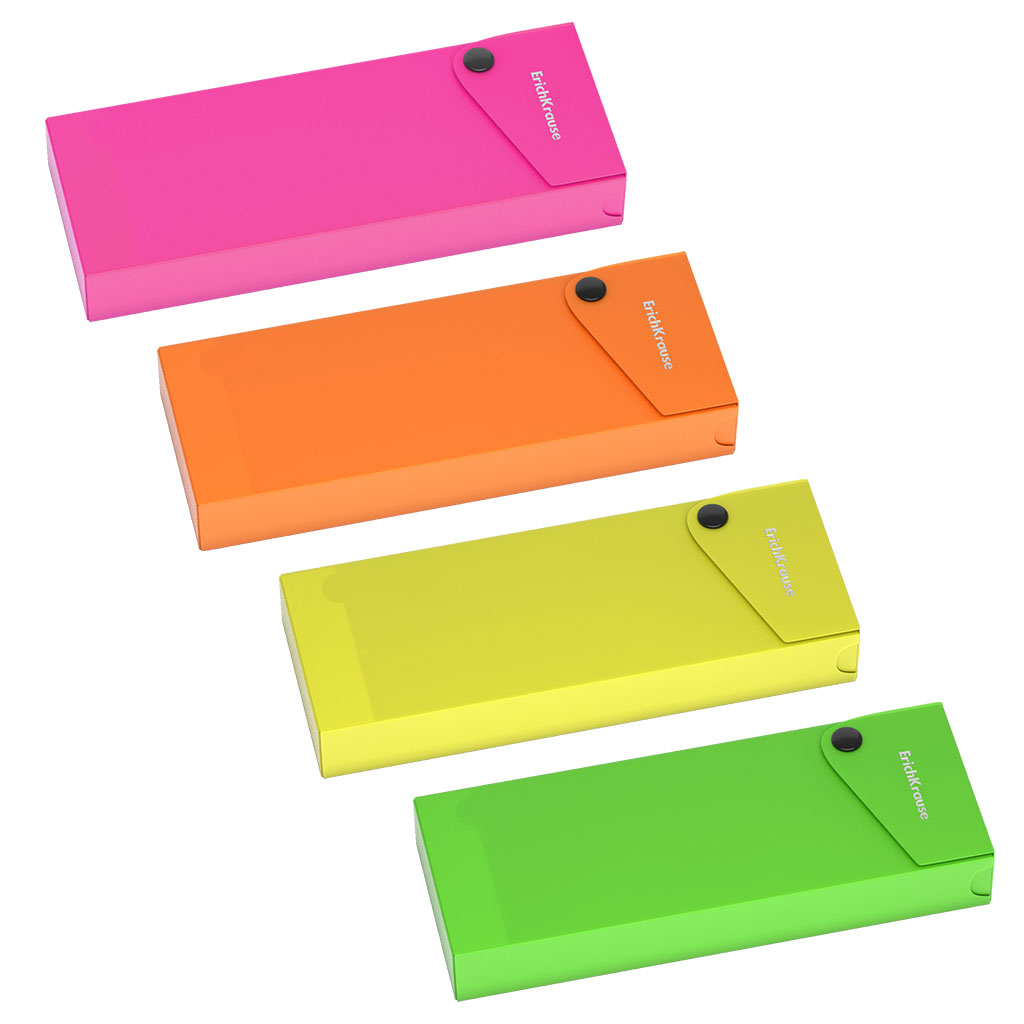 Пенал пластиковый ErichKrause® Matt Neon, ассорти (в коробке-дисплее по 12 штук) Пенал пластиковый ErichKrause® Matt Neon, ассорти (в коробке-дисплее по 12 штук)
