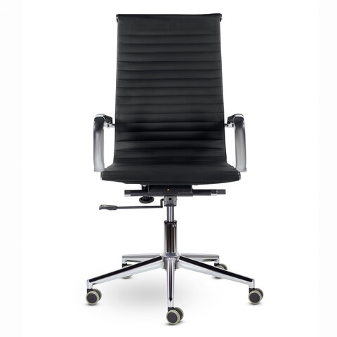 Кресло офисное BRABIX PREMIUM "Intense EX-531", экокожа, хром, черное,