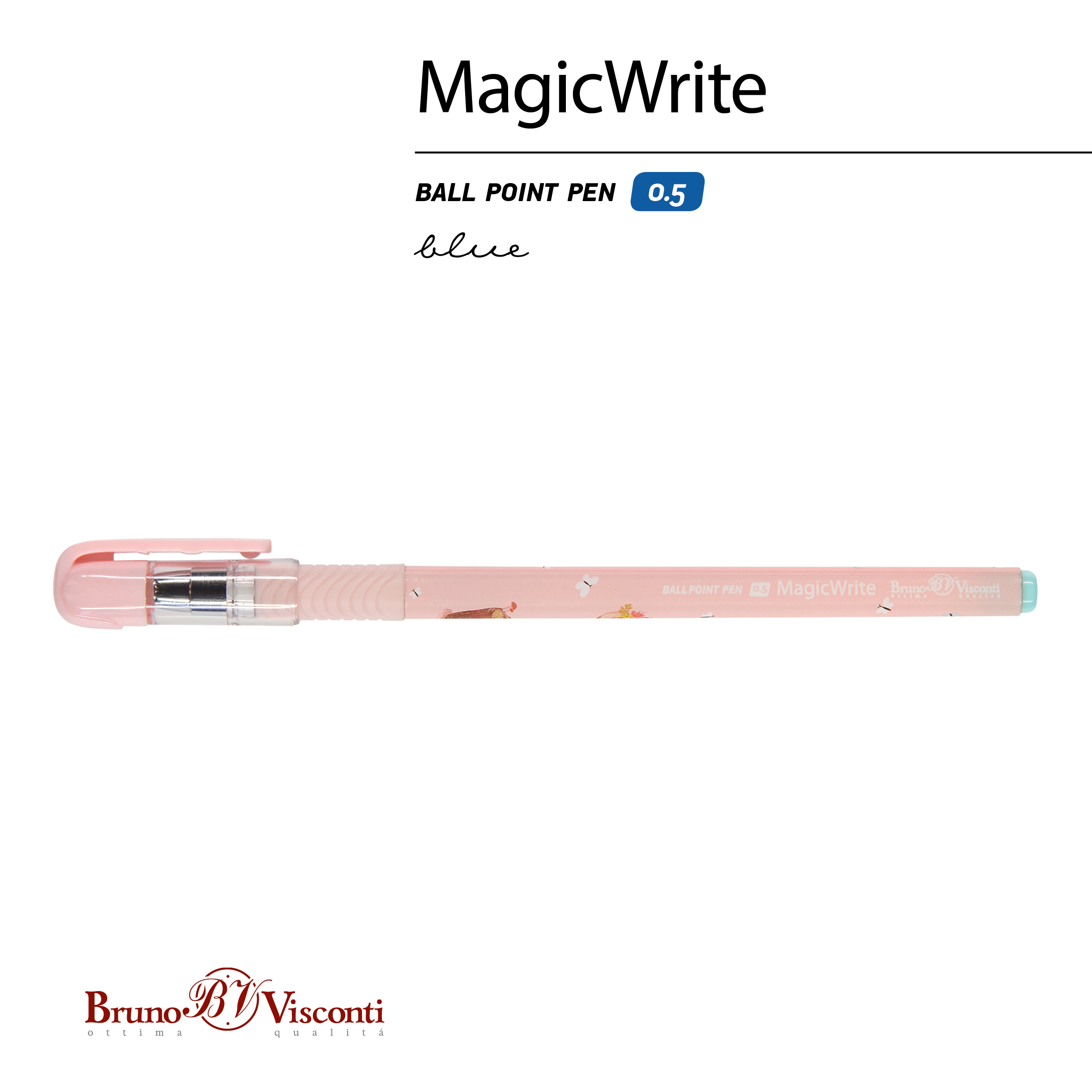 РУЧКА "MagicWrite. Forest Dream. Олененок на пеньке" ШАРИКОВАЯ, 0.5