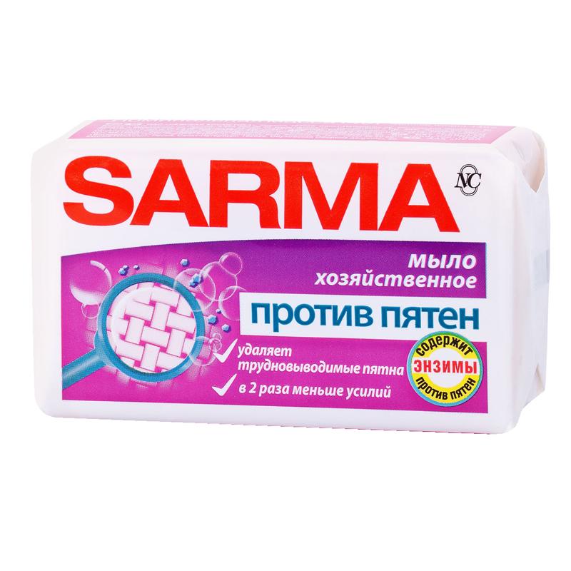 Мыло хозяйственное Sarma против пятен, пленка, 140г. 11150 Мыло хозяйственное Sarma против пятен, пленка, 140г. 11150