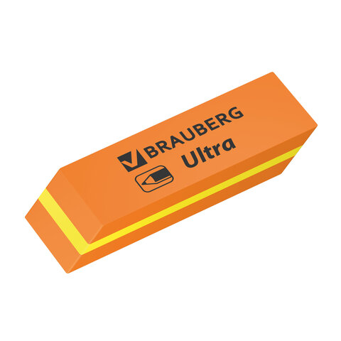 Ластики BRAUBERG "Ultra" НАБОР 6 шт., размер ластика 41х14х8 мм,