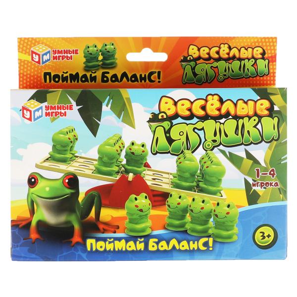 Настольная игра веселые лягушки, кор.22*16*5см Умные игры Настольная игра веселые лягушки, кор.22*16*5см Умные игры