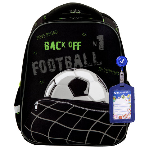 Ранец BRAUBERG FIT, 2 отделения, "Mesh goal", 3D-панель, 38х27х14 см, Ранец BRAUBERG FIT, 2 отделения, "Mesh goal", 3D-панель, 38х27х14 см,