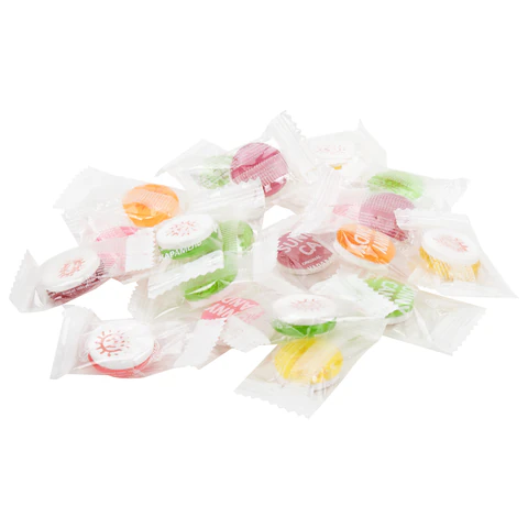 Карамель леденцовая SUNNY CANDY, микс вкусов с аскорбинкой, в индивидуальной