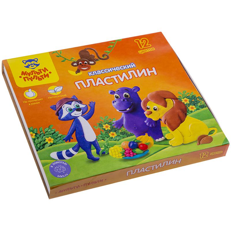 Пластилин "Приключения Енота" 12 цветов, 240гр, со стеком КП_10209 Пластилин "Приключения Енота" 12 цветов, 240гр, со стеком КП_10209