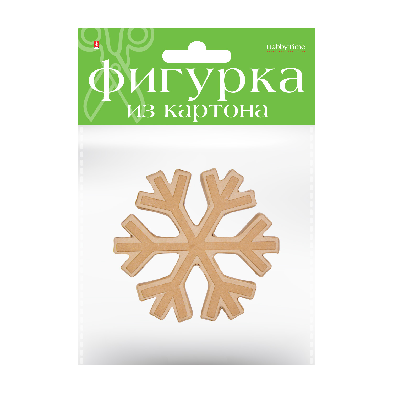 ФИГУРКА ИЗ КАРТОНА. "СНЕЖИНКА" 11,5x2x10,5 см