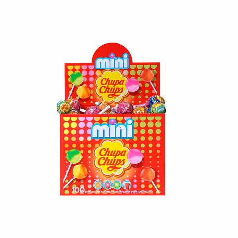 Карамель CHUPA CHUPS (Чупа-Чупс) "Mini", ассорти вкусов, 6 г, КОМПЛЕКТ