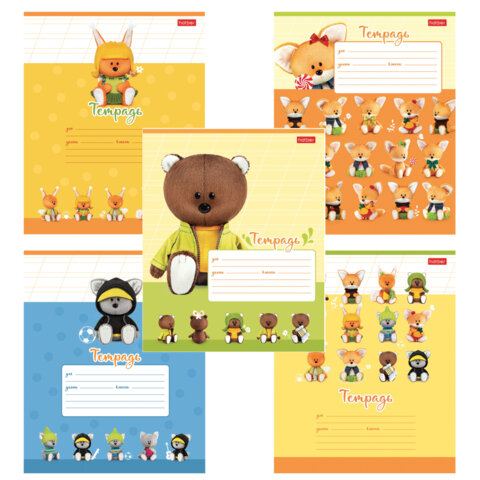 Тетрадь 12 л., HATBER косая линия, обложка картон, "ЛЕСЯТА" (микс в Тетрадь 12 л., HATBER косая линия, обложка картон, "ЛЕСЯТА" (микс в