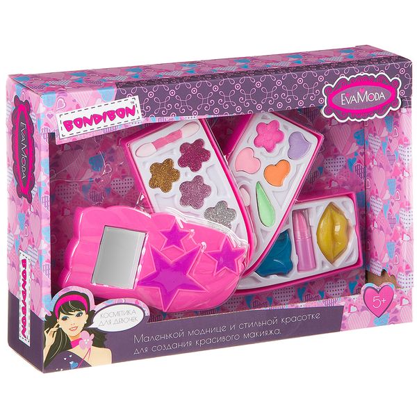 Набор детской декор. косметики Bondibon Eva Moda, BOX 27*19*6,2 см; Набор детской декор. косметики Bondibon Eva Moda, BOX 27*19*6,2 см;