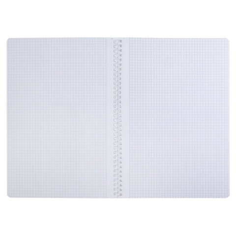 Тетрадь А4 96 л., HATBER, гребень, клетка, матовая ламинация, 3D-фольга, Тетрадь А4 96 л., HATBER, гребень, клетка, матовая ламинация, 3D-фольга,