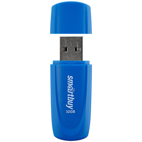 Флеш-диск 32GB SMARTBUY Scout USB 2.0, синий, SB032GB2SCB