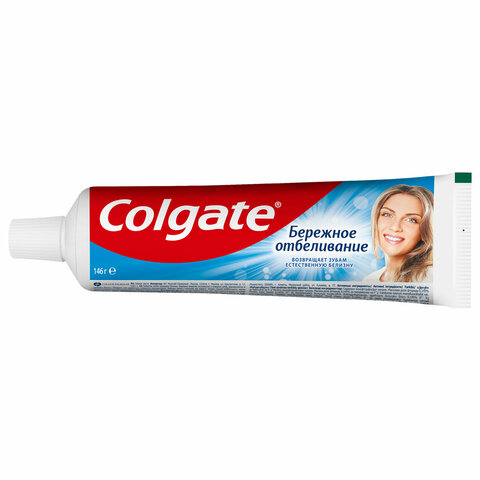 Зубная паста 100 мл COLGATE "Бережное отбеливание", с фторидом и