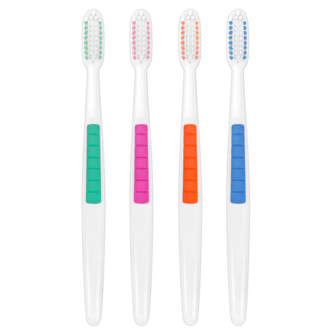 Зубная щетка средней жесткости CLASSIC, КОМПЛЕКТ 8 шт., LAIMA DENT, 609314