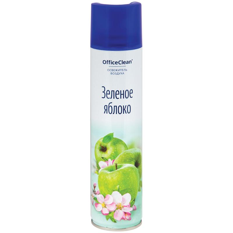 Освежитель воздуха аэрозольный OfficeClean "Зеленое яблоко", 300мл Освежитель воздуха аэрозольный OfficeClean "Зеленое яблоко", 300мл