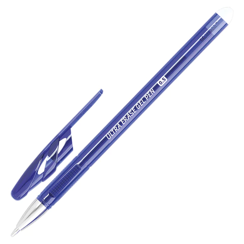 Ручки стираемые гелевые BRAUBERG "ULTRA ERASE", НАБОР 4 ШТ, СИНИЕ,