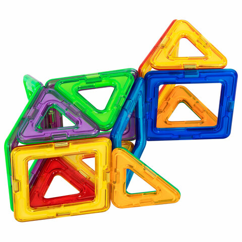 Магнитный конструктор MAGNETIC BLOCKS, 20 магнитных деталей, BRAUBERG KIDS, код