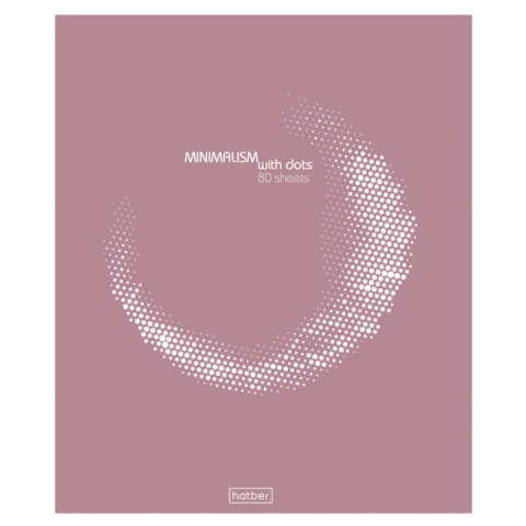 Тетрадь обложка пластик с печатью, А5, 80 л., скоба, линия, HATBER,