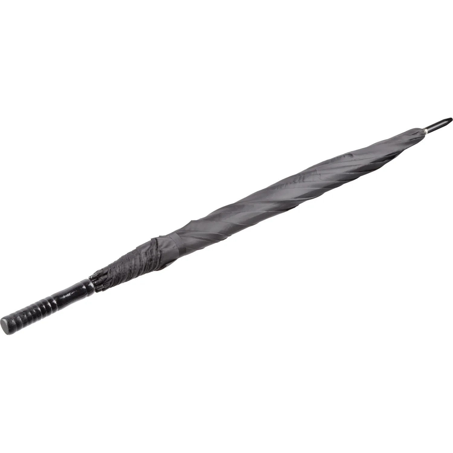 Зонт трость механика, с прямой пластиковой ручкой, 8 спиц, черный, HD-HW02(H/T)