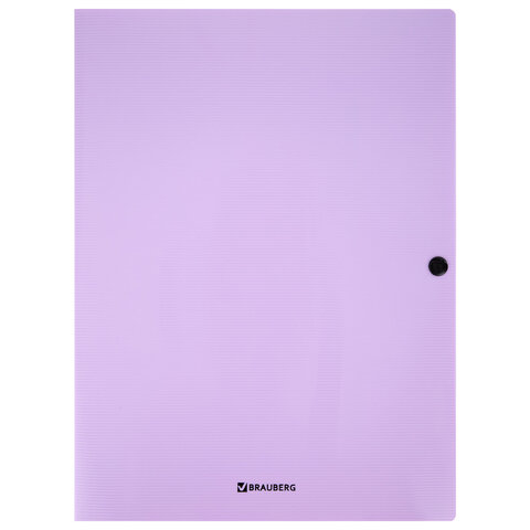Папка на кнопке пластиковая BRAUBERG "PASTEL", А4, 3 клапана, 600 мкм, Папка на кнопке пластиковая BRAUBERG "PASTEL", А4, 3 клапана, 600 мкм,